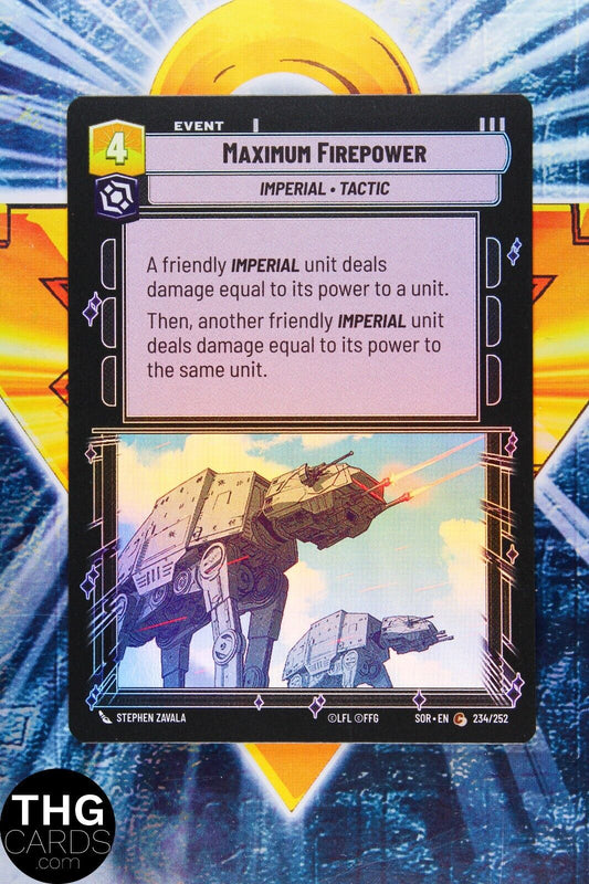 Maximum Firepower 234/252 Common Foil Star Wars Unlimited Card