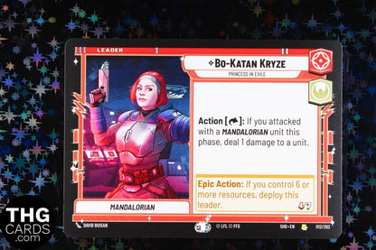 Bo-Katan Kryze 012/262 Rare Star Wars Unlimited Card SHD