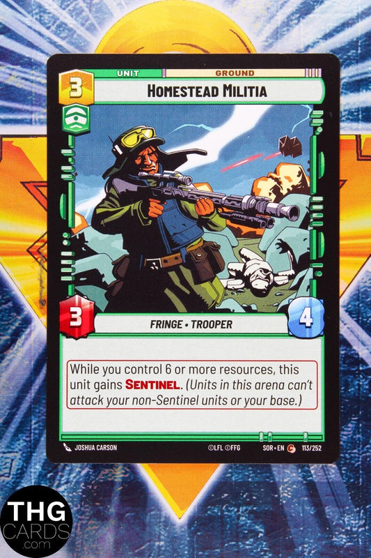 Homestead Militia 113/252 Common Star Wars Unlimited Card