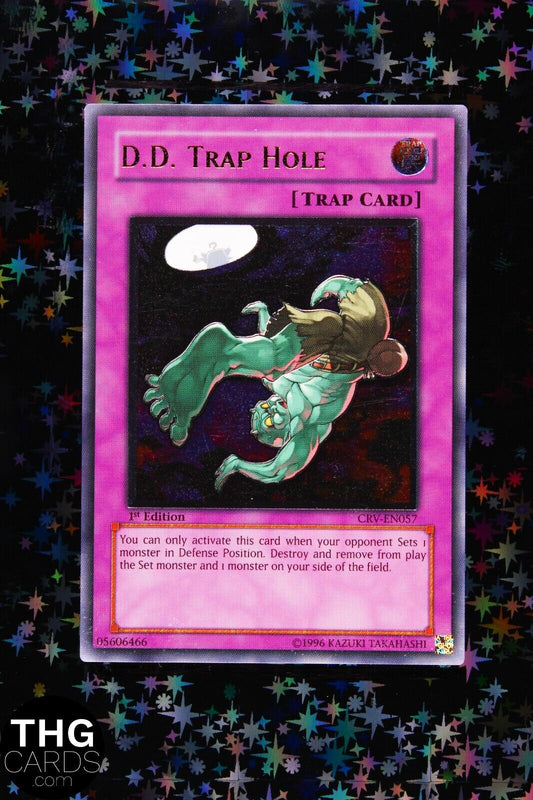 D.D. Trap Hole CRV-EN057 1st Edition Ultimate Rare Yugioh Card