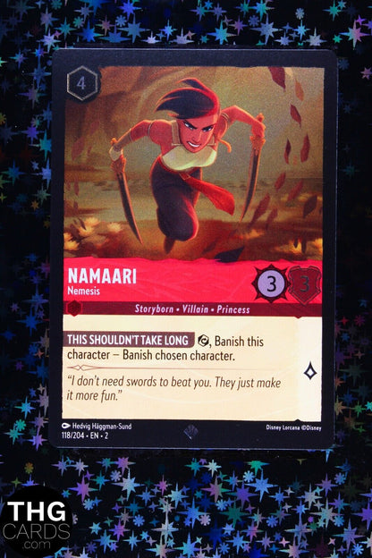 Namaari, Nemesis 118/204 Super Rare Foil Lorcana Card EN 2