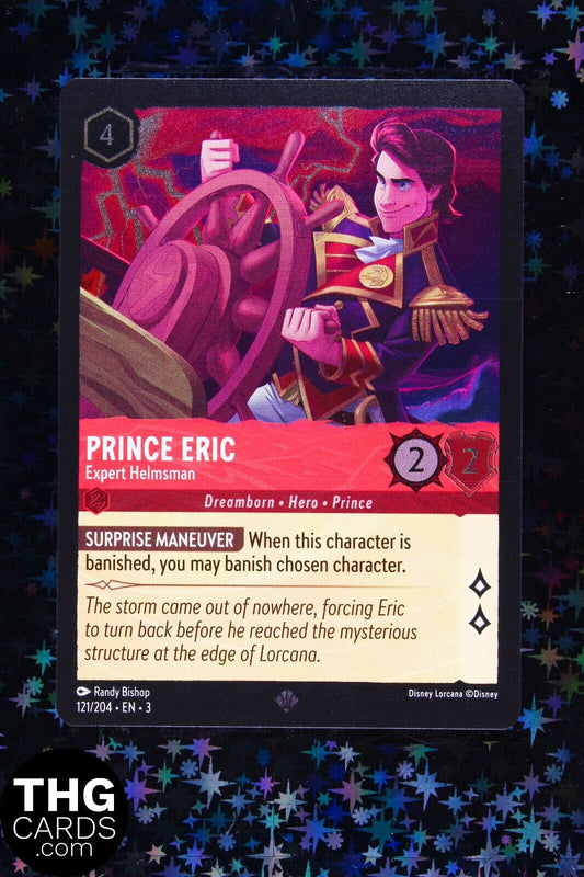 Prince Eric, Expert Helmsman 121/204 Foil Super Rare Lorcana Card EN3