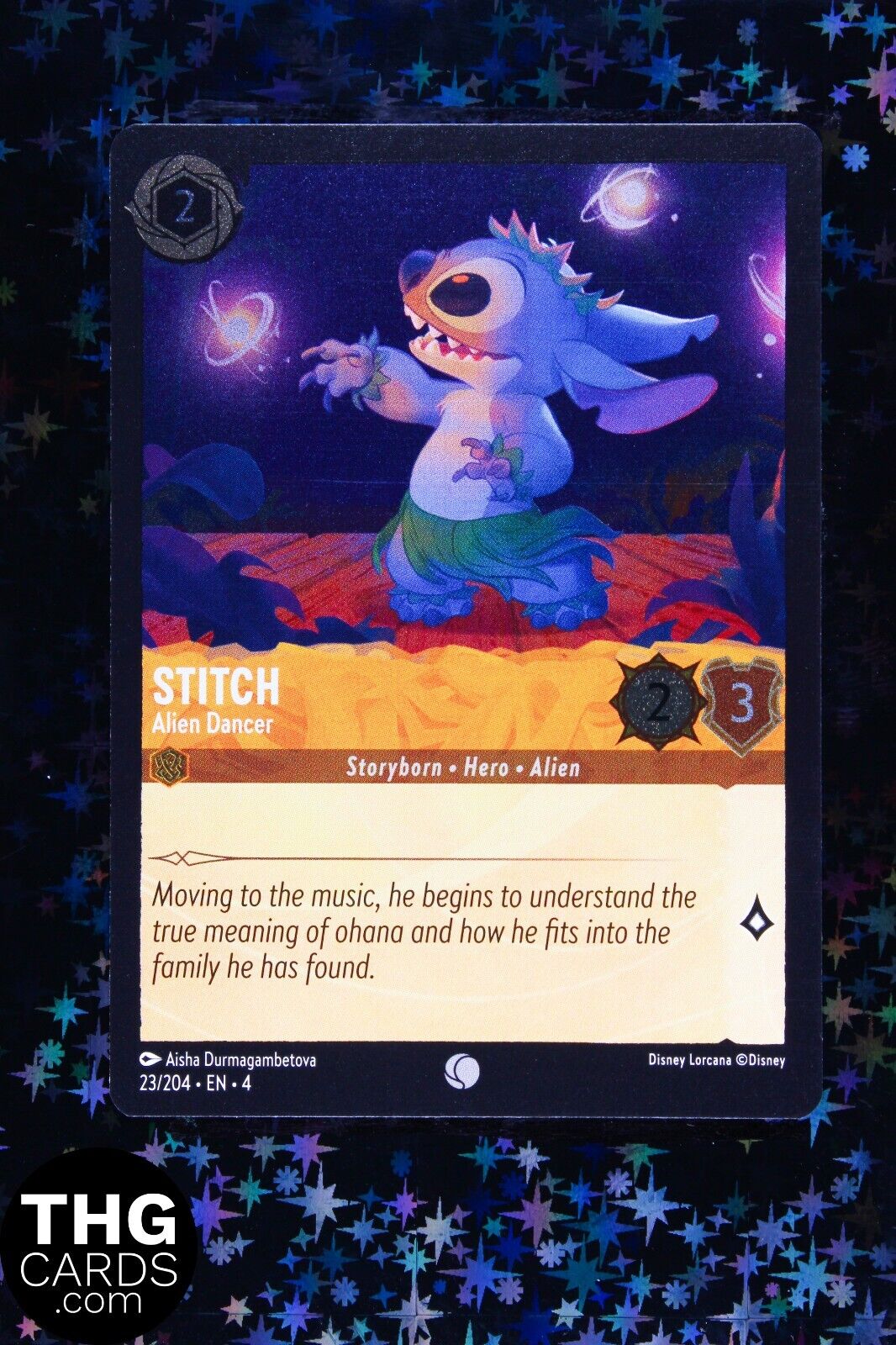 Stitch, Alien Dancer 23/204 Common Lorcana Card EN 4