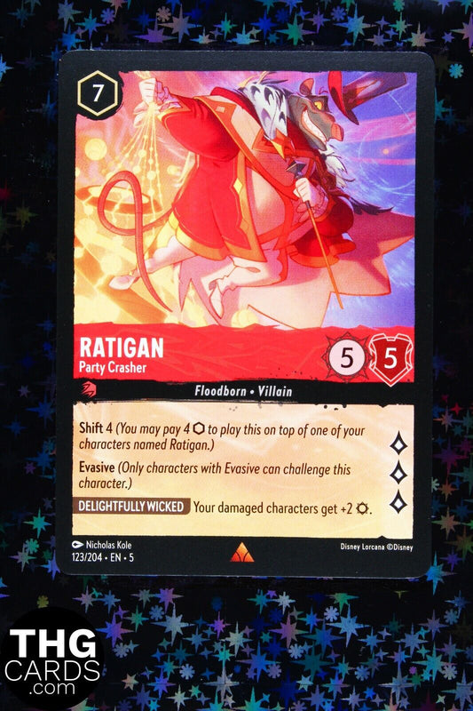 Ratigan, Party Crasher 123/204 Rare Lorcana Card EN 5