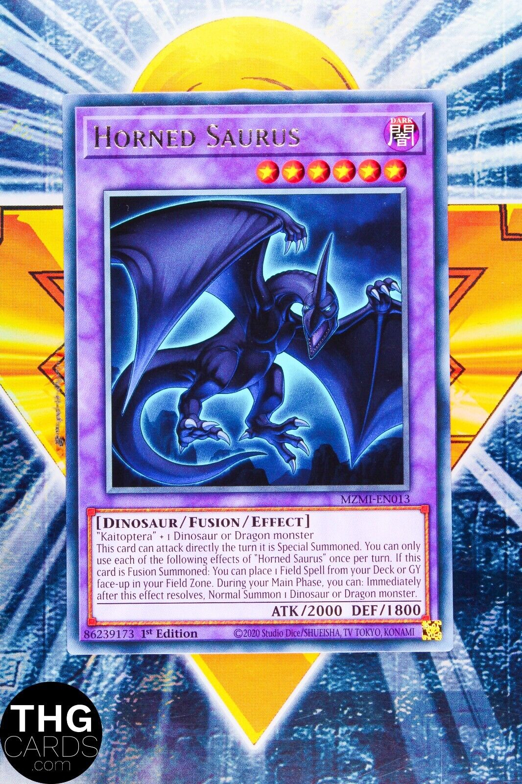 Horned Saurus MZMI-EN013 1st Edition Rare Yugioh Card Playset