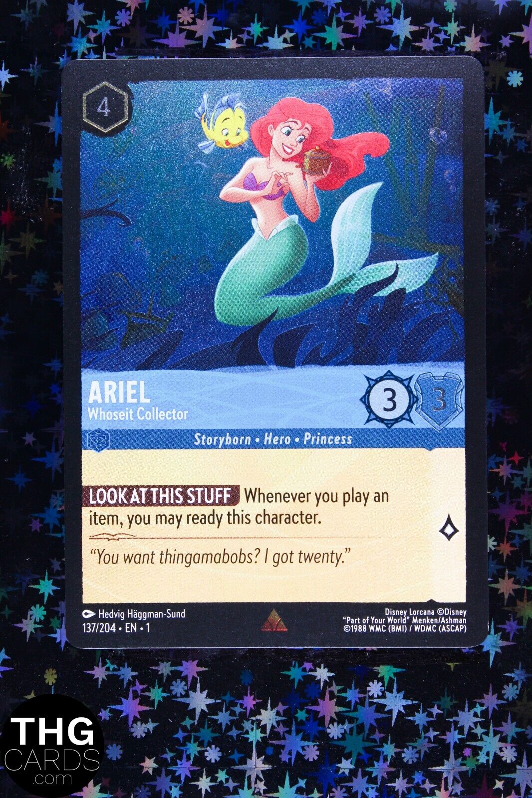 Ariel, Whosiet Collector 137/204 Rare Foil Lorcana Card EN 1