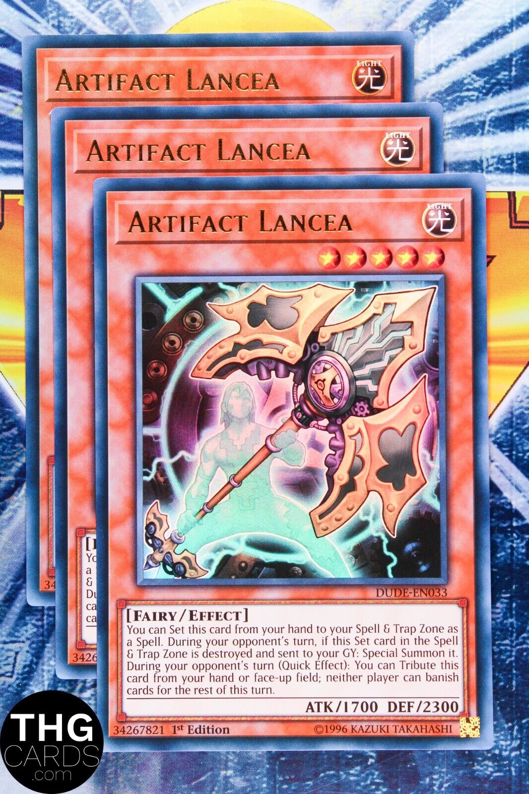 Artifact Lancea DUDE-EN033 1st Edition Ultra Rare Yugioh Card Playset