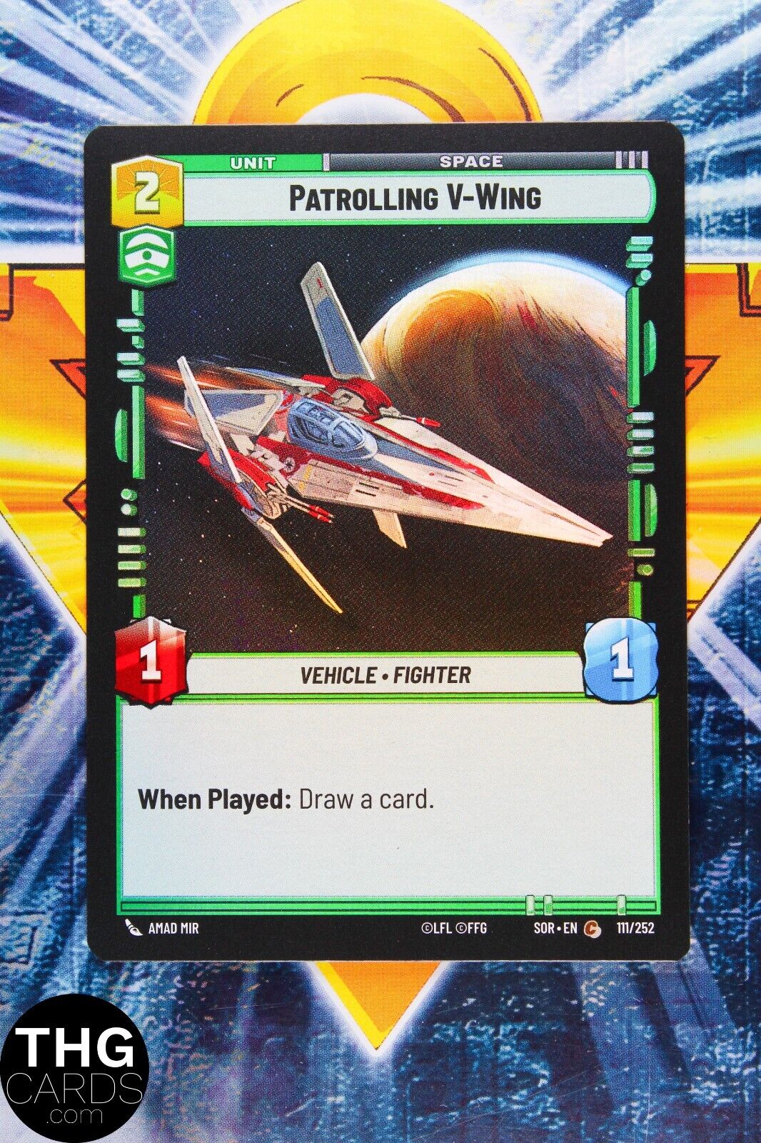 Patrolling V-Wing 111/252 Common Foil Star Wars Unlimited Card