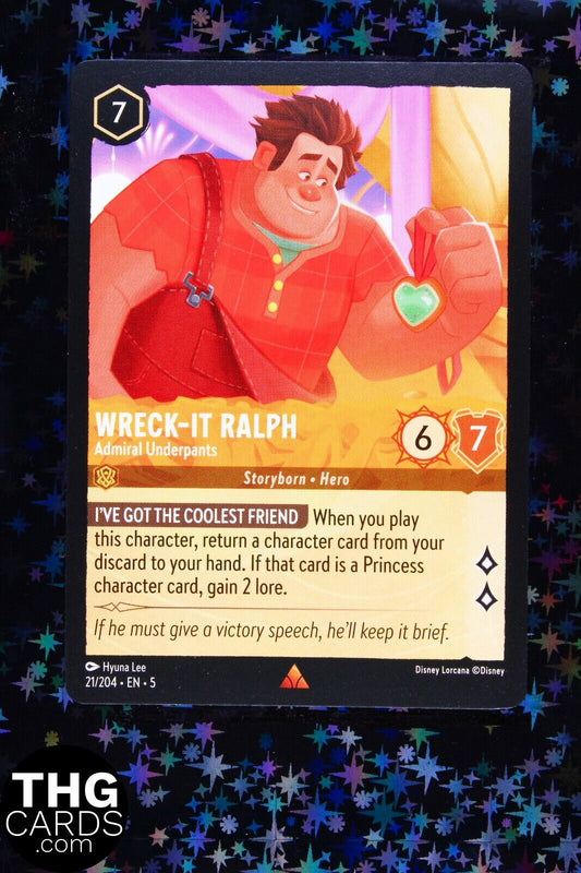 Wreck-It Ralph, Admiral Underpants 21/204 Rare Lorcana Card EN 5