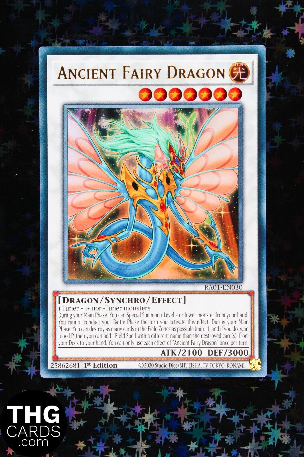 Ancient Fairy Dragon RA01-EN030 1st Edition Ultra Rare Yugioh Card