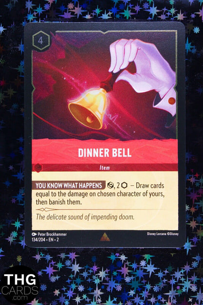 Dinner Bell 134/204 Rare Foil Lorcana Card EN 2