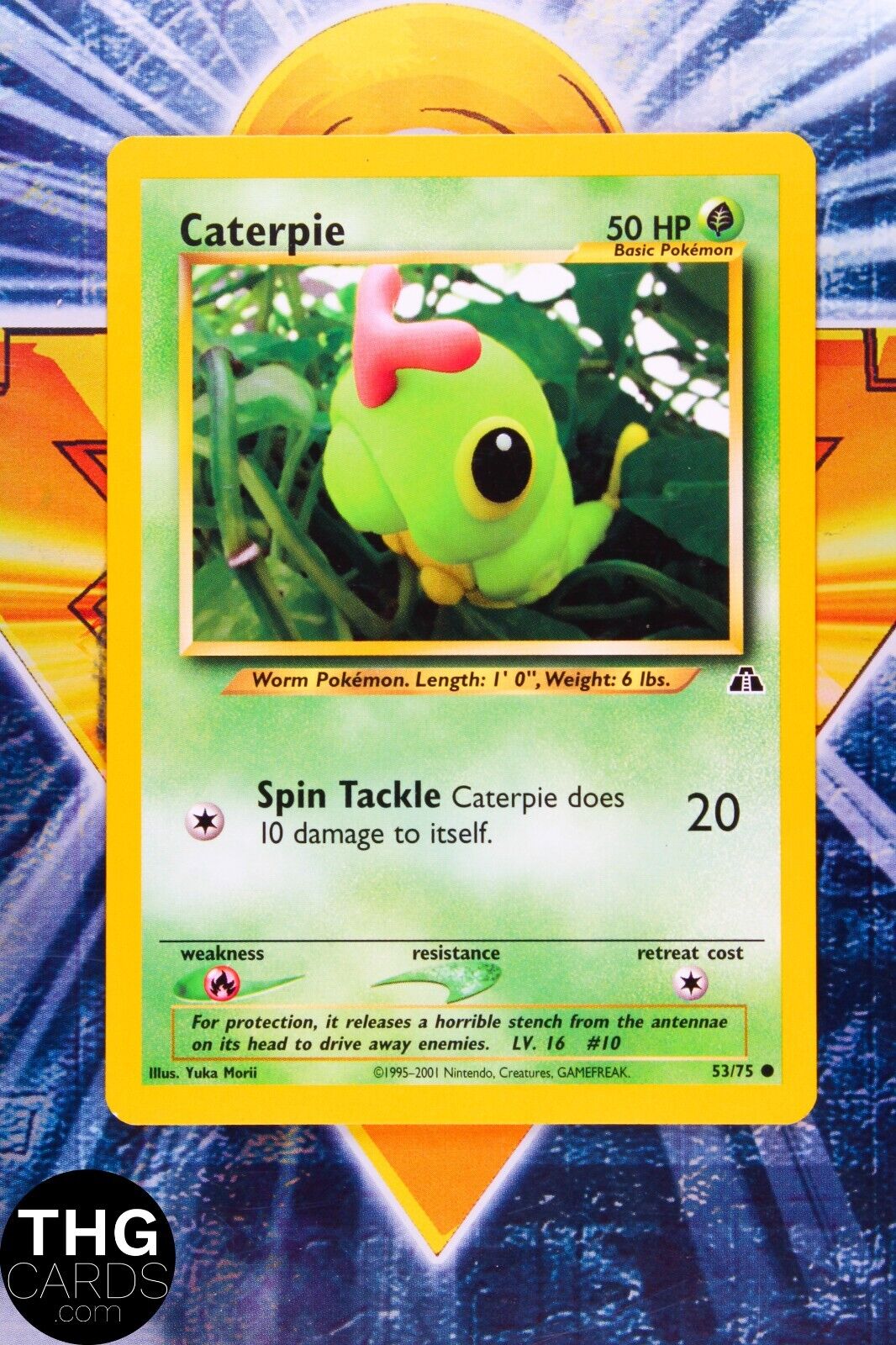 Caterpie 53/75 Common Neo Discovery Pokemon Card