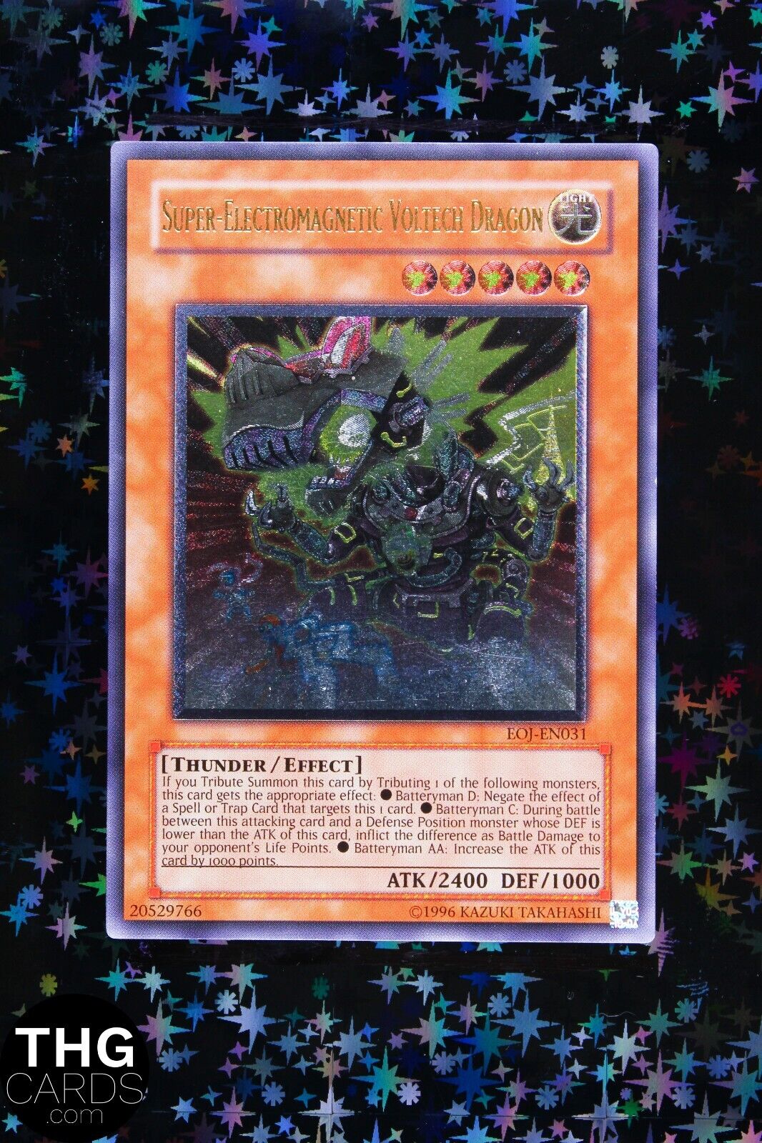 Super-Electromagnetic Voltech Dragon EOJ-EN031 Ultimate Rare Yugioh Card 1