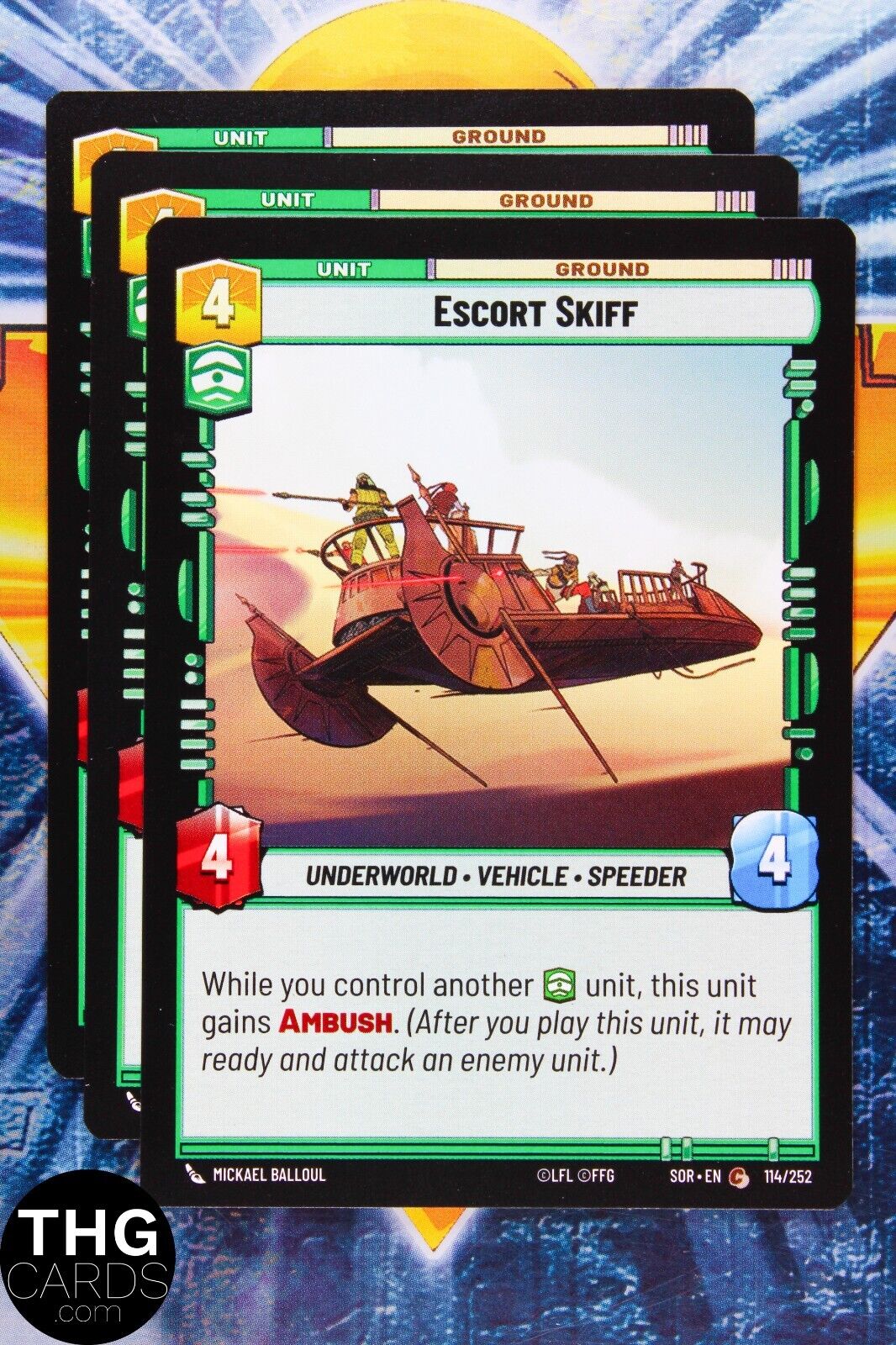 Escot Skiff 114/252 Common Star Wars Unlimited Card Playset