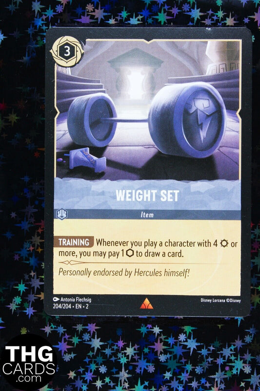 Weight Set 204/204 Rare Lorcana Card EN 1