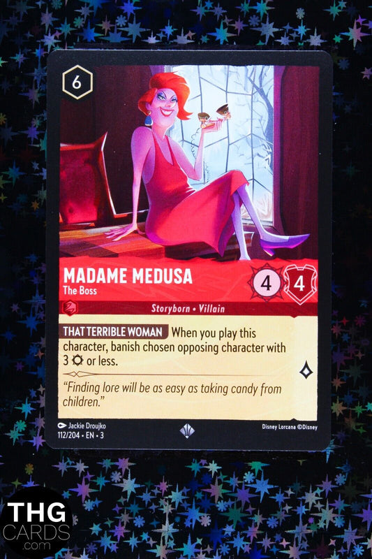 Madame Medusa, The Boss 112/204 Super Rare Lorcana Card EN 3