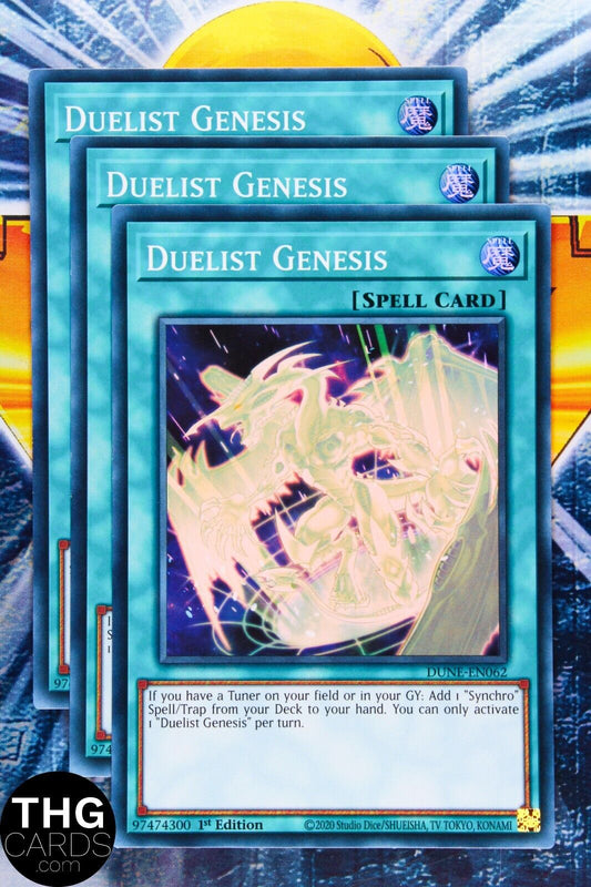 Duelist Genesis DUNE-EN062 1st Edition Super Rare Yugioh Card Playset