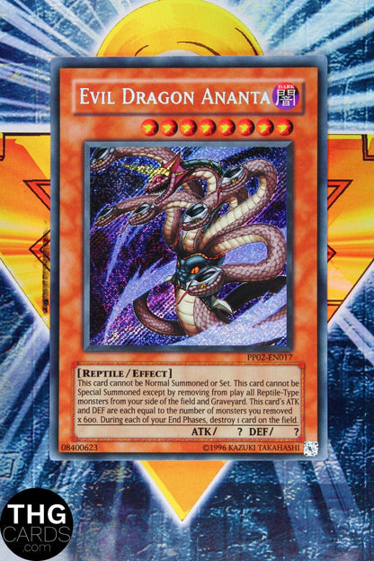 Evil Dragon Ananta PP02-EN017 Secret Rare Yugioh Card