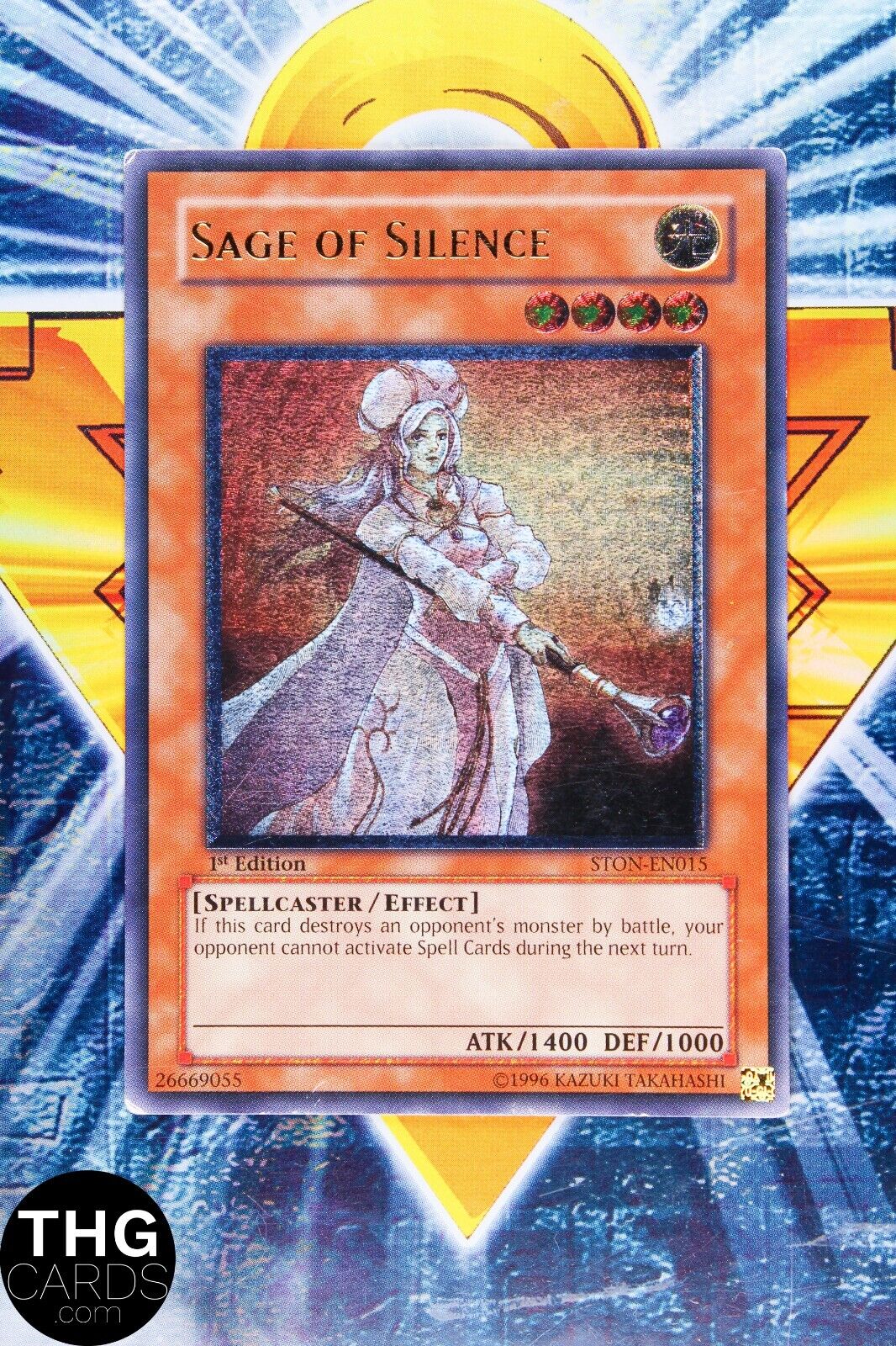 Sage of Silence STON-EN015 1st Edition Ultimate Rare Yugioh Card