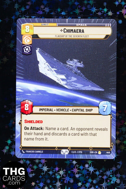 Chimaera 448 Hyperspace Rare Star Wars Unlimited Card SOR