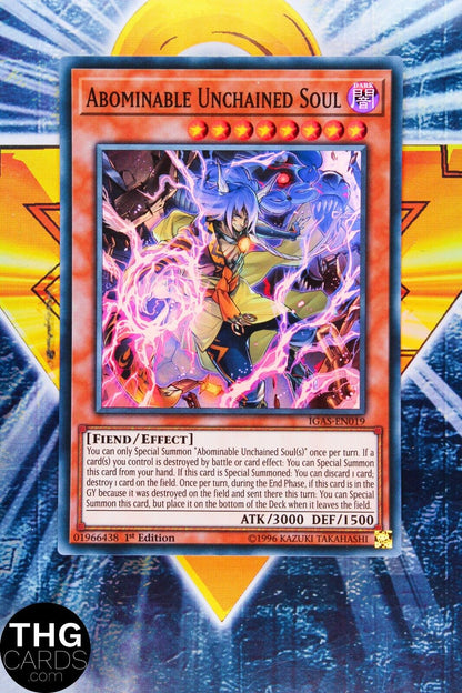 Abominable Unchained Soul IGAS-EN019 Super Rare Yugioh Card