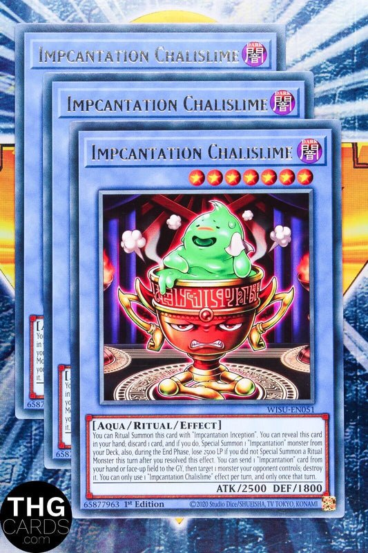 Impcantation Chalislime WISU-EN051 1st Edition Rare Yugioh Card Playset