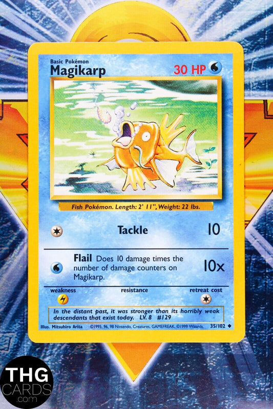 Magikarp 35/102 Uncommon Base Set Pokemon Card