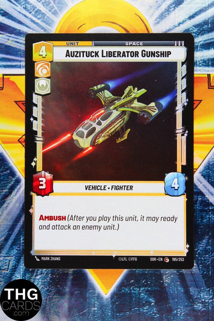 Auzituck Liberator Gunship 195/252 Common Foil Star Wars Unlimited Card