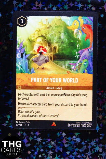 Part Of Your World 30/204 Rare Lorcana Card EN 1