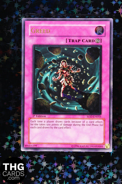 Greed SOD-EN055 1st Edition Ultimate Rare Yugioh Card 2