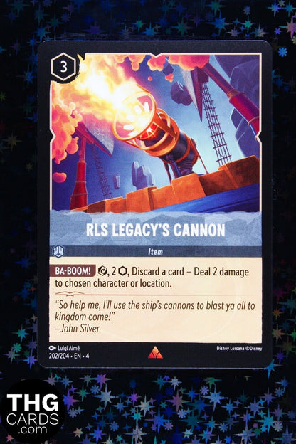 RLS Legacy's Cannon 202/204 Rare Lorcana Card EN 4