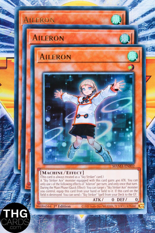 Aileron MAMA-EN002 1st Edition Ultra Rare Yugioh Card Playset