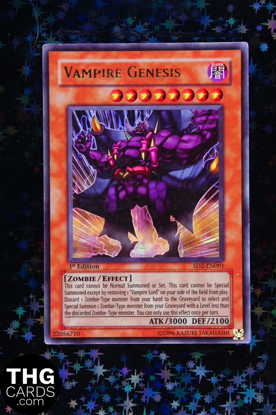 Vampire Genesis SD2-EN001 1st Edition Ultra Rare Yugioh Card 2