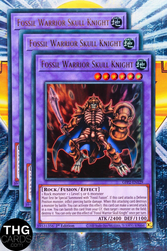 Fossil Warrior Skull Knight GFP2-EN129 1st Ed Ultra Rare Yugioh Card Playset