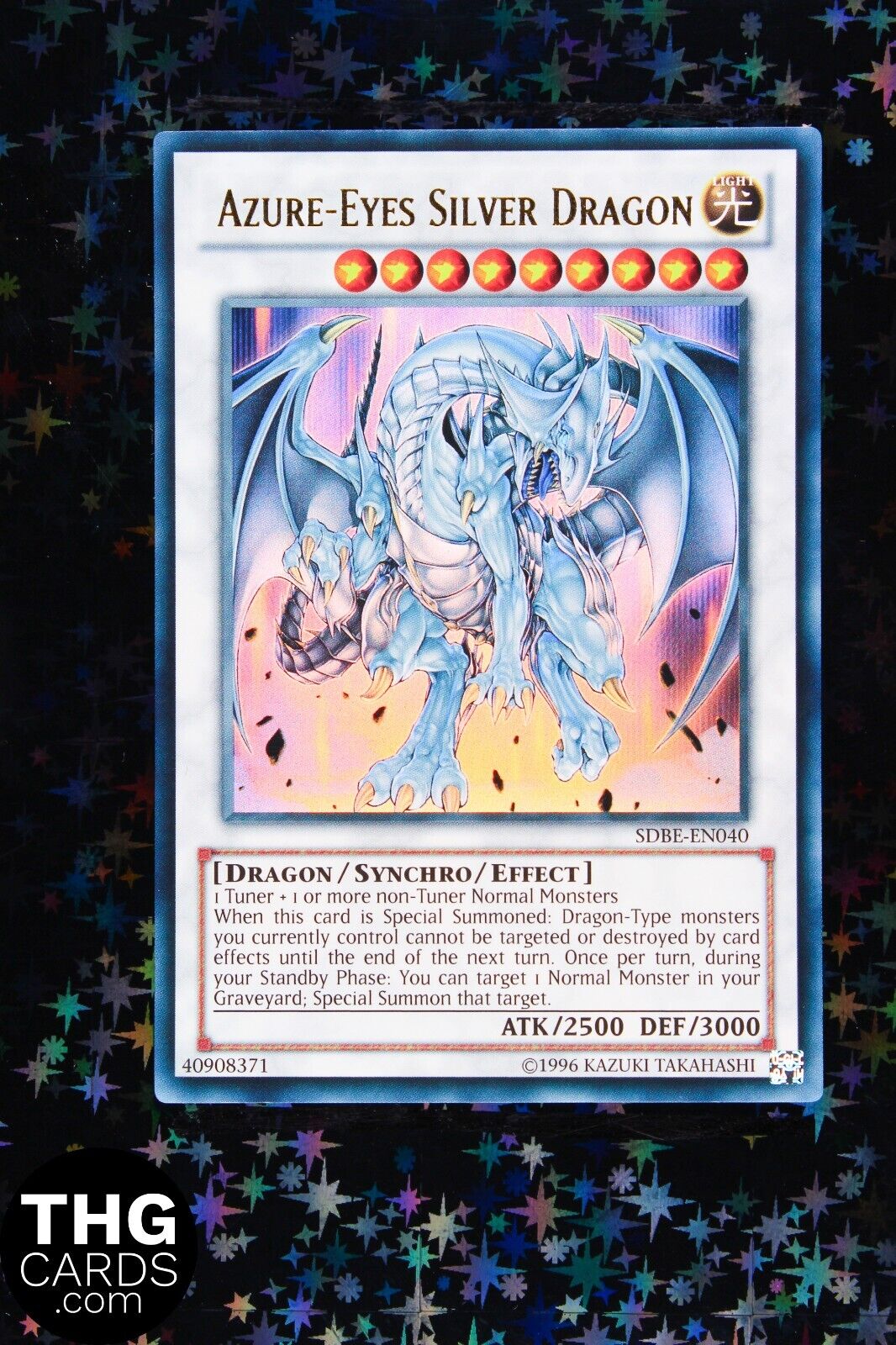 Azure-Eyes Silver Dragon SDBE-EN040 Ultra Rare Yugioh Card