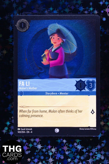 Fa Li, Mulan's Mother 143/204 Common Lorcana Card EN 4