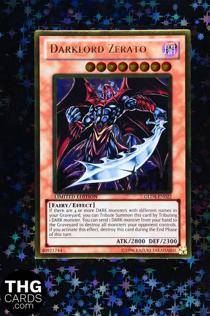 Darklord Zerato GLD4-EN022 Gold Ultra Rare Yugioh Card