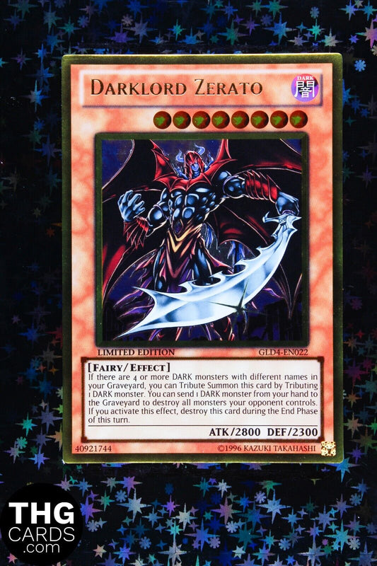 Darklord Zerato GLD4-EN022 Gold Ultra Rare Yugioh Card