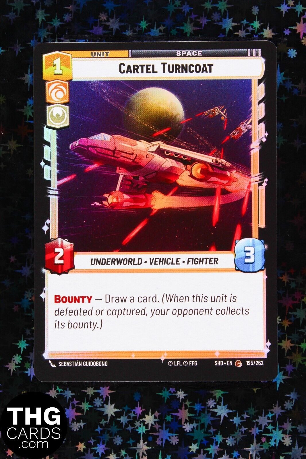 Cartel Turncoat 195/262 Foil Common Star Wars Unlimited Card SHD