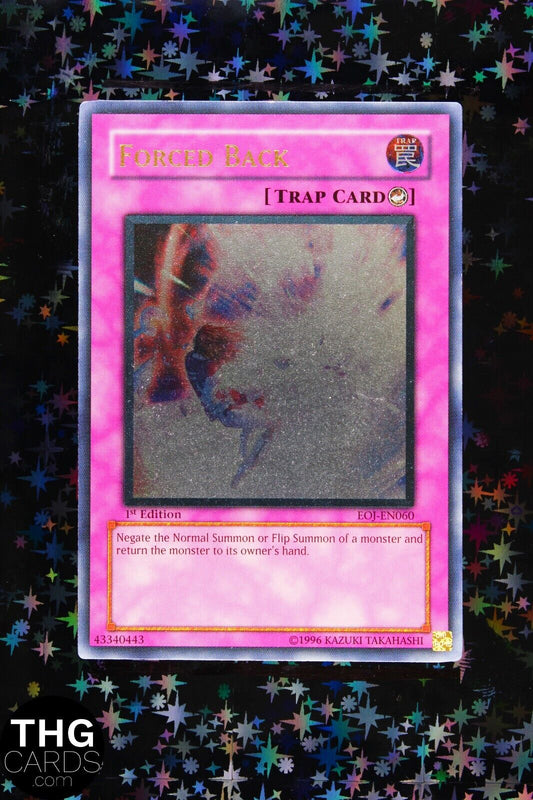 Forced Back EOJ-EN060 1st Edition Ultimate Rare Yugioh Card