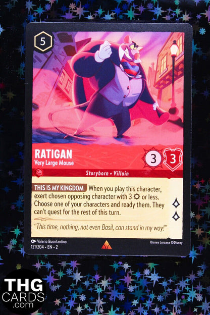 Ratigan, Very Large Mouse 121/204 Rare Lorcana Card EN 2