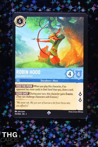 Robin Hood, Unrivaled Archer 157/204 Super Rare Lorcana Card EN 1