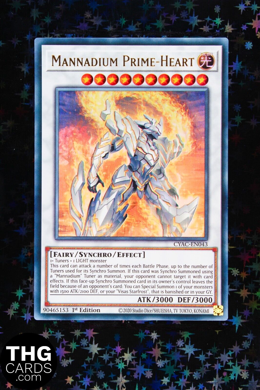 Mannadium Prime-Heart CYAC-EN043 1st Edition Ultra Rare Yugioh Card