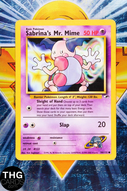 Sabrina's Mr. Mime 94/132 Common Gym Heroes Pokemon Card 2