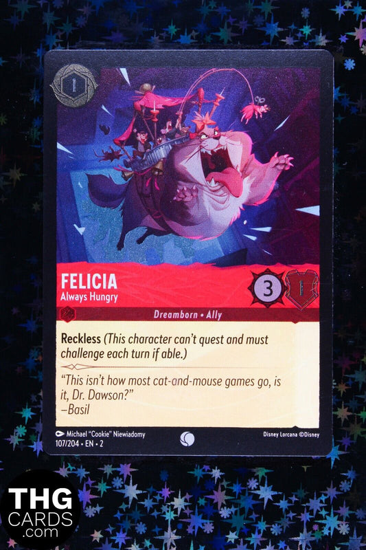 Felicia, Always Hungry 107/204 Foil Common Lorcana Card EN 2