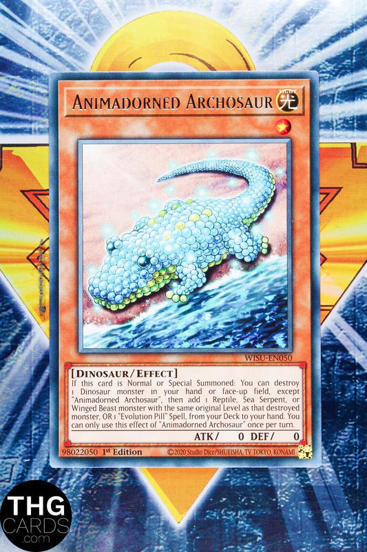 Animadorned Archosaur WISU-EN050 1st Edition Rare Yugioh Card