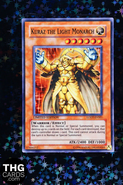 Kuraz The Light Monarch LODT-ENSE1 Super Rare Yugioh Card