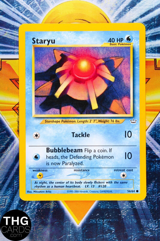 Staryu 56/64 Common Neo Revelation Pokemon Card