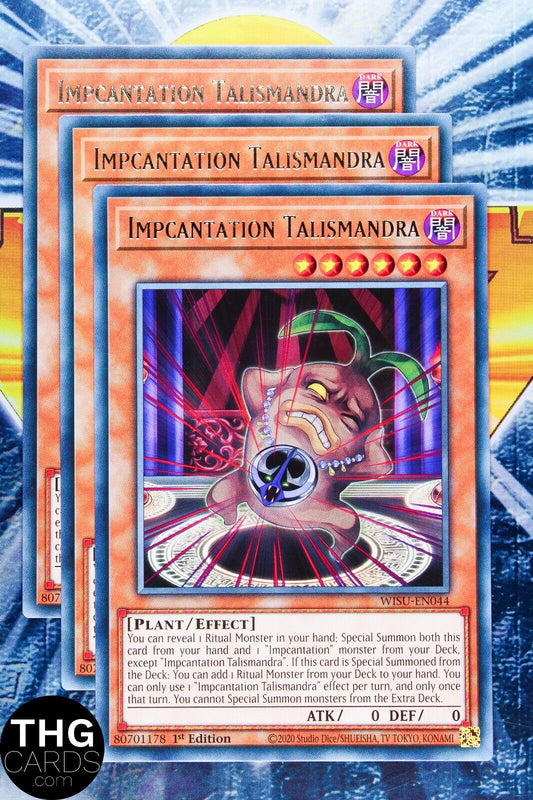 Impcantation Talismandra WISU-EN044 1st Edition Rare Yugioh Card Playset