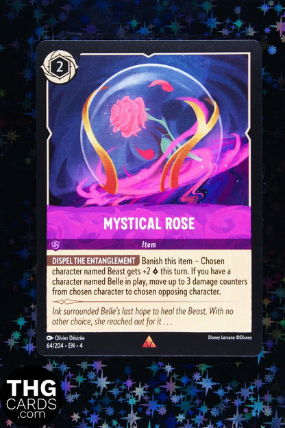 Mystical Rose 64/204 Rare Lorcana Card EN 4